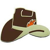 Eagle Emblems P01662 Pin-Cowboy, Hat, Brown (1