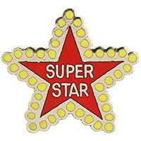 Eagle Emblems P01673 Pin-Super Star (1")