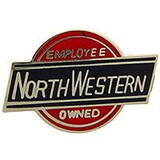 Eagle Emblems P02202 Pin-Rr,North Western (1