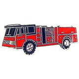 Eagle Emblems P02325 Pin-Veh, Fire, Truck, Pump Red (1
