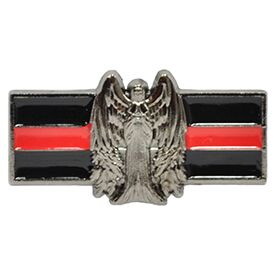 Eagle Emblems P02331 Pin-Fire,Red Line Angel (1-1/4")