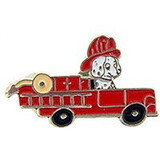 Eagle Emblems P02333 Pin-Veh, Fire, Truck, Dog (1