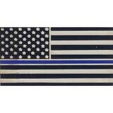 Eagle Emblems P02782 Pin-Pol, Blue Line, Honor Flag (1