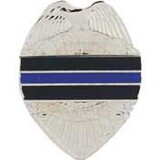 Eagle Emblems P02792 Pin-Pol, Blue Line, Honor Badge (1