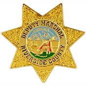 Eagle Emblems P02859 Pin-Pol,Bdg,Ca,Riverside DEPUTY MARSHALL, (1")