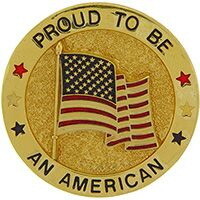 Eagle Emblems P03109 Pin-Usa, Flag, Proud To Be W/Flag (1-3/4")