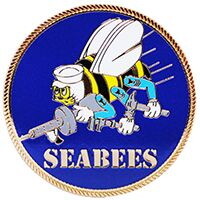 Eagle Emblems P03628 Pin-Usn, Seabees, Logo (1-1/2")