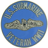 Eagle Emblems P03786 Pin-Wwii, Sub.Vet (1-1/2