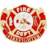 Eagle Emblems P03788 Pin-Fire Dept,Firefighter (1-1/2
