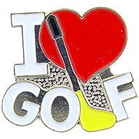 Eagle Emblems P03911 Pin-Golf,I Love (1")