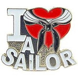 Eagle Emblems P03920 Pin-Usn,I Heart A Sailor (1
