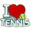 Eagle Emblems P03925 Pin-Tennis, I Love (1")