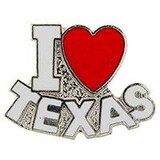 Eagle Emblems P03927 Pin-Texas, I Love It (1