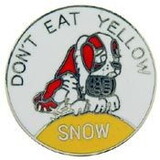 Eagle Emblems P05165 Pin-Fun, Don'T Eat Yl Snow (1