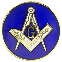 Eagle Emblems P05213 Pin-Org,Masonic Blue Ldg (1")