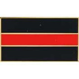 Eagle Emblems P05244 Pin-Fire, Red Line, Honor (7/8