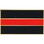 Eagle Emblems P05244 Pin-Fire,Red Line Honor Flag (RED/BLK), (1-1/8")