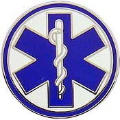 Eagle Emblems P05262 Pin-Ems Star Of Life (Rod of Asclepius), (1")