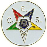 Eagle Emblems P05270 Pin-Org,Eastern Star,Cir. (1