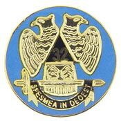 Eagle Emblems P05271 Pin-Org,Masonic 32 (1")