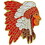 Eagle Emblems P05340 Pin-Indian,Chief (1")