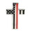Eagle Emblems P05371 Pin-Fire,Red Line Cross (1-1/8")