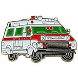 Eagle Emblems P05373 Pin-Veh, Ambulance, Red (1