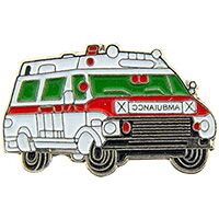 Eagle Emblems P05373 Pin-Ambulance,Red (1")