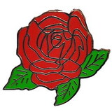 Eagle Emblems P05403 Pin-Plant, Rose, Red (1