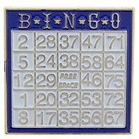 Eagle Emblems P05454 Pin-Game,Bingo,Card (1")