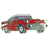 Eagle Emblems P05604 Pin-Car,Chevy,'57 Red (1