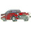 Eagle Emblems P05604 Pin-Car, Chevy, '57 Red (1")