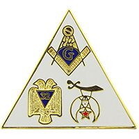 Eagle Emblems P05712 Pin-Org,Masonic 3 Emblem (1")
