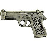 Eagle Emblems P05990 Pin-Gun, 45Cal Pistol, Pwt (1-1/8