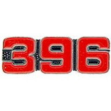 Eagle Emblems P05997 Pin-Car, Number, 396 Red (1