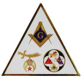 Eagle Emblems P06036 Pin-Org,Masonic 3 Emblem (1")