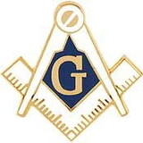 Eagle Emblems P06040 Pin-Org, Masonic Cutout, Wt (1