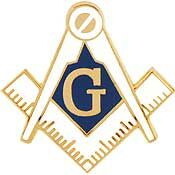 Eagle Emblems P06040 Pin-Org,Masonic Cutout (1")