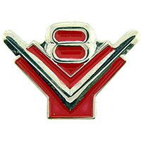Eagle Emblems P06085 Pin-Car,V8 Logo (1")