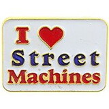 Eagle Emblems P06317 Pin-Car, I Love Street Machines (1