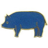 Eagle Emblems P06350 Pin-Pig, Blue (1