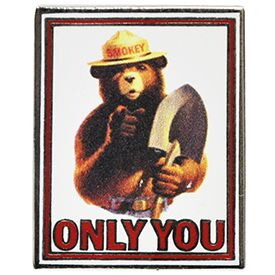 Eagle Emblems P06353 Pin-Fire, Smokey The Bear Only You! (1")