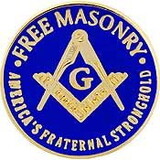 Eagle Emblems P06373 Pin-Org, Masonic Free Mas (1