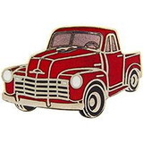 Eagle Emblems P06412 Pin-Truck, Chev, '47-52, Red (1