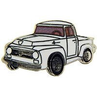 Eagle Emblems P06425 Pin-Truck,Ford,&#039;56,White (1")
