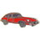 Eagle Emblems P06436 Pin-Car, Jaguar, Xke, Red (1")