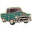 Eagle Emblems P06666 Pin-Truck,Gmc,&#039;55,Turq. (1")