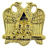 Eagle Emblems P06767 Pin-Org, Masonic 32 Eagle (1