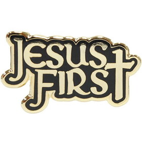 Eagle Emblems P06825 Pin-Religious,Jesus First (1")