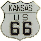 Eagle Emblems P06947 Pin-Route 66, Ks (1